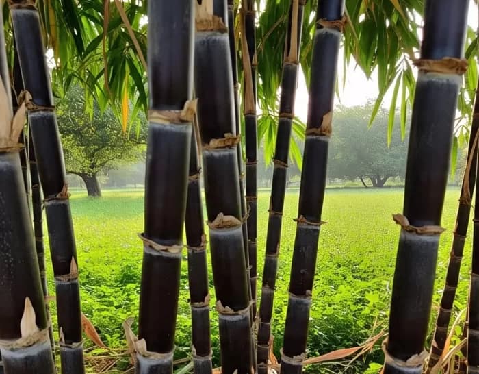 Tebu ireng (Saccharum officinarum var. atroviolaceum),